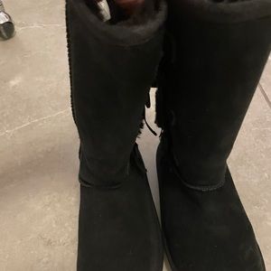 Girls black Ugg boots size 2